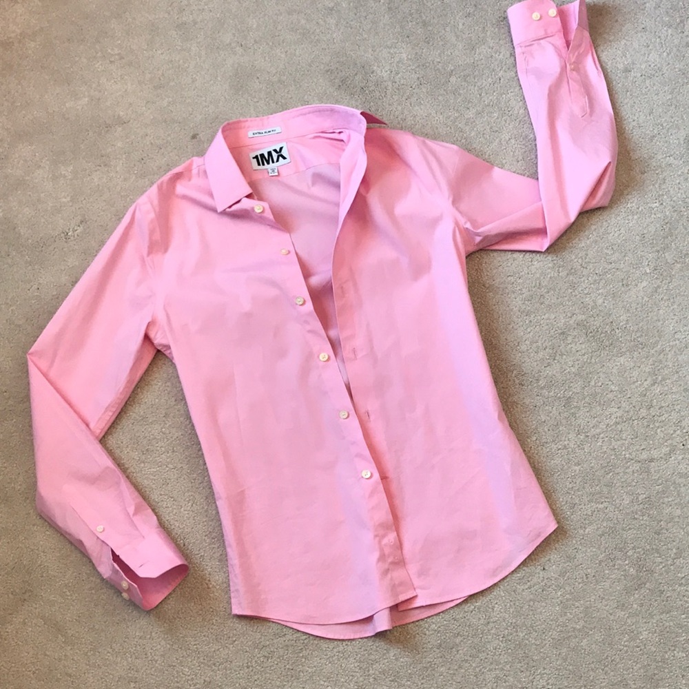 Men's Express Oxford Extra Slim Dress Shirt